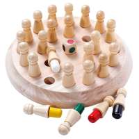 Memory Match Stick Chess Game Kids Wooden Educational Toy For Children