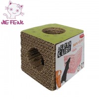 cute fantastic design customized color cardboard pet tunnel  toy for Hamster tunnel cat scratcher