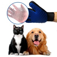 Silicone Pet Fur Hair Washing Shower Massage Gloves  Dog Brush Pet Grooming Glove Hair Remover